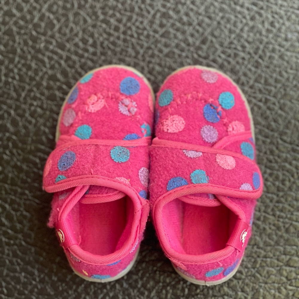 Kamik wool Pink Polka Dot Kids Shoes